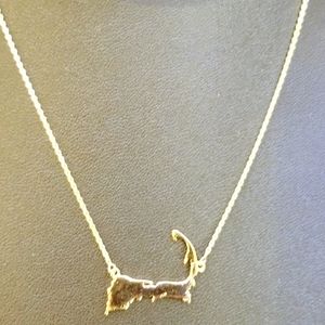 14kt solid gold necklace of Cape Cod
